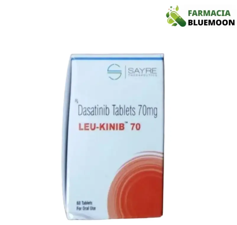 Dasatinibe 70mg (Leu Kinib) x 60 Comprimidos - Medicamento Genérico para Câncer de sangue