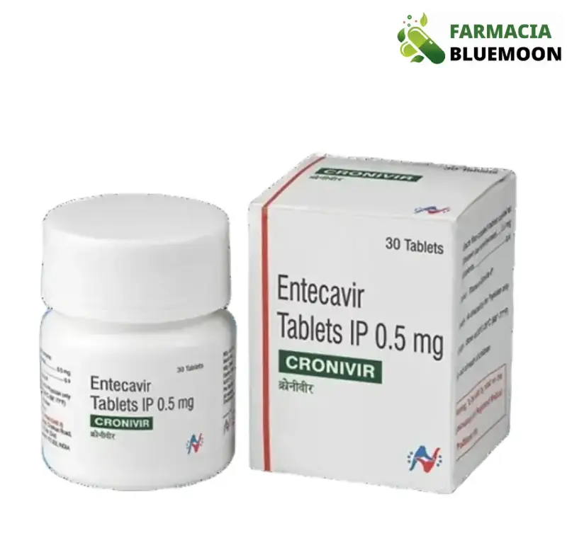 Entecavir 0.5 mg (Cronivir) x 30 Comprimidos - Medicamento Genérico para Hepatite B