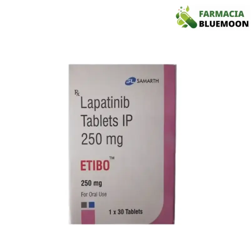 Lapatinibe 250 mg (Etibo) x 30 Comprimidos - Medicamento Genérico para Câncer de mama positivo para HER2