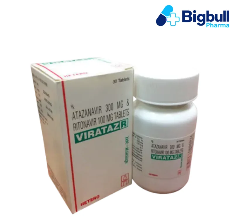 ATAZANAVIR 300 mg + RITONAVIR 100 mg (Virataz R) x 30 Tablets