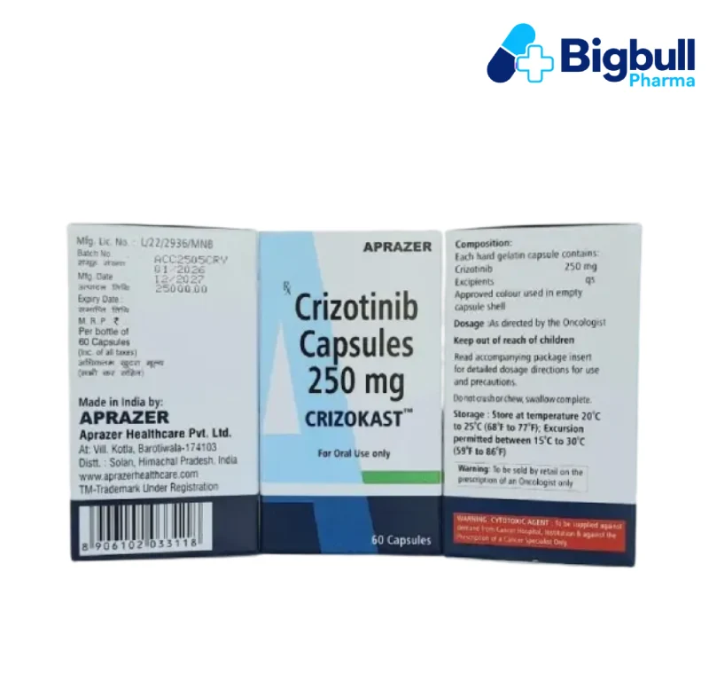 CRIZOTINIB 250 mg (Crizokast) x 60 Capsules