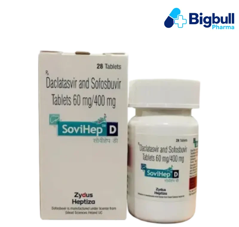 DACLATASVIR 60 mg + SOFOSBUVIR 400 mg (Sovihep D) x 28 Tablets