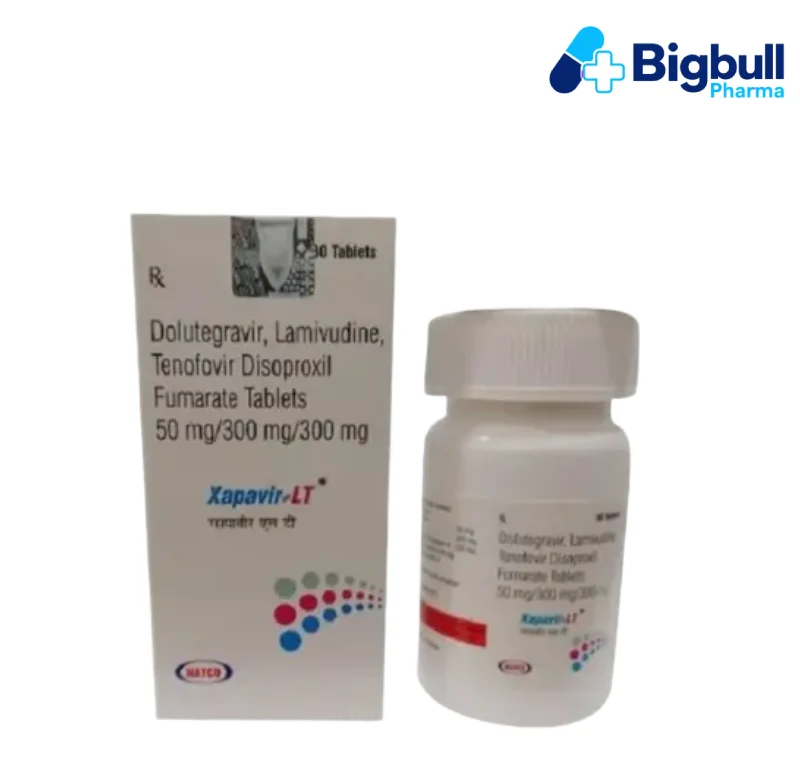 DOLUTEGRAVIR + LAMIVUDINE + TENOFOVIR DISOPROXIL FUMARATE (Xapavir LT) x 30 Tablets