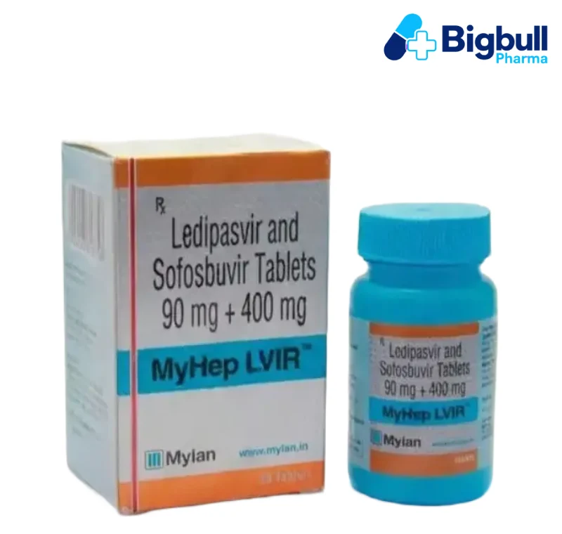 LEDIPASVIR 90 mg + SOFOSBUVIR 400 mg (Myhep LVIR) x 28 Tablets