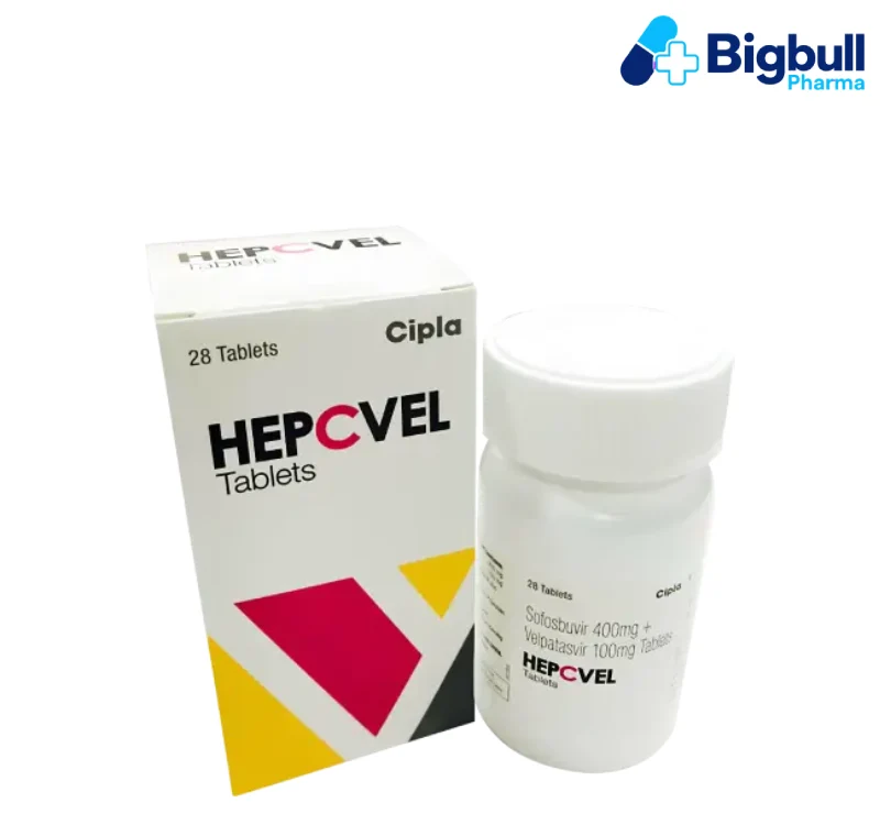 SOFOSBUVIR 400 mg + VELPATASVIR 100 mg (Hepcvel) x 28 Tablets